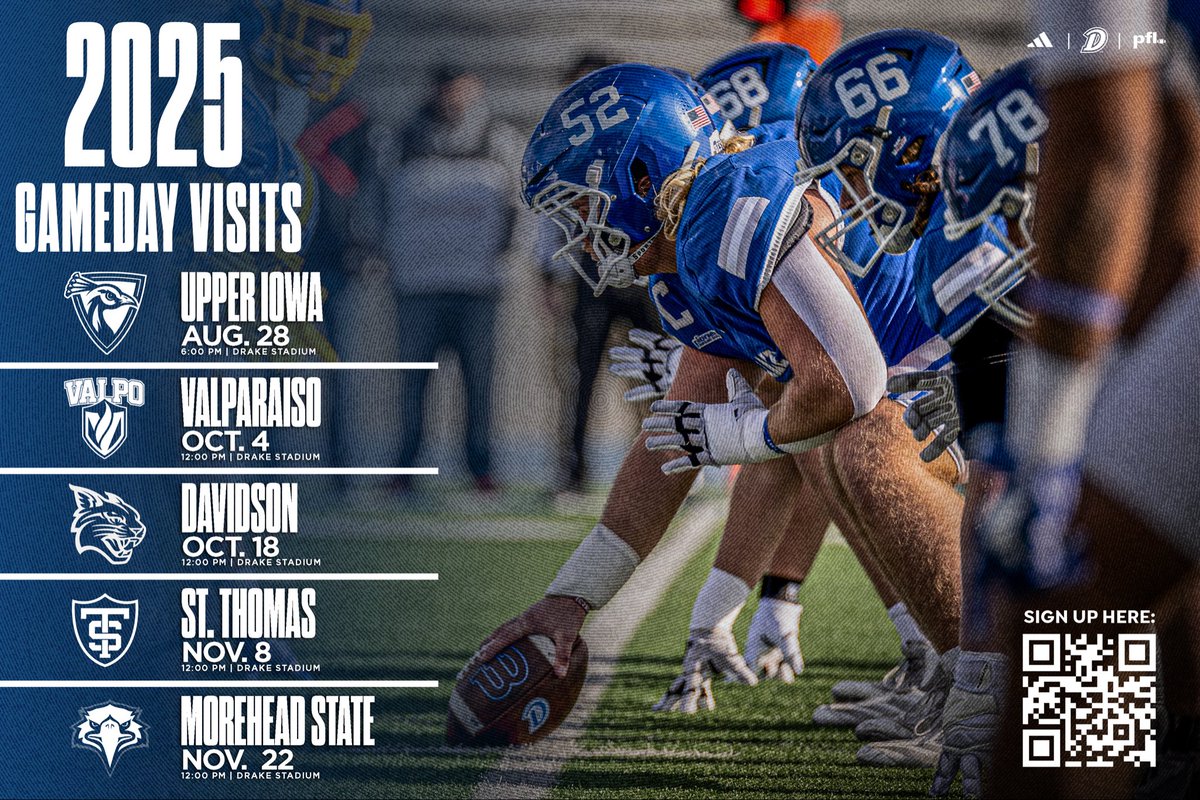 Can’t wait to be up <a href="/DrakeBulldogsFB/">Drake Football</a> on the 8th
<a href="/CoachJustinWolf/">Justin Wolf</a> <a href="/bradbeeskow/">Brad Beeskow</a> <a href="/RickSutton7/">Rick Sutton</a> 

<a href="/OBrienKicking/">Coach Mike O'Brien</a>