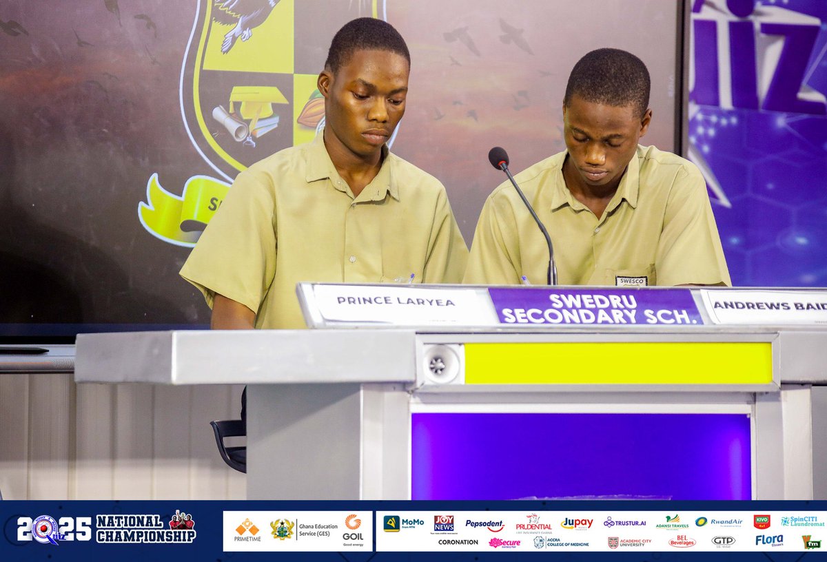 AnloSHS's tweet photo. We gave it our all. Better luck next time — we’ll rise stronger next year. 💪🔥

End of contest.

Swedru Secondary School: 36
Kumasi High School: 31
Anlo SHS: 30

#NSMQ2025 #NSMQOneEighth #Primetime https://t.co/TyZ2K2aDJp