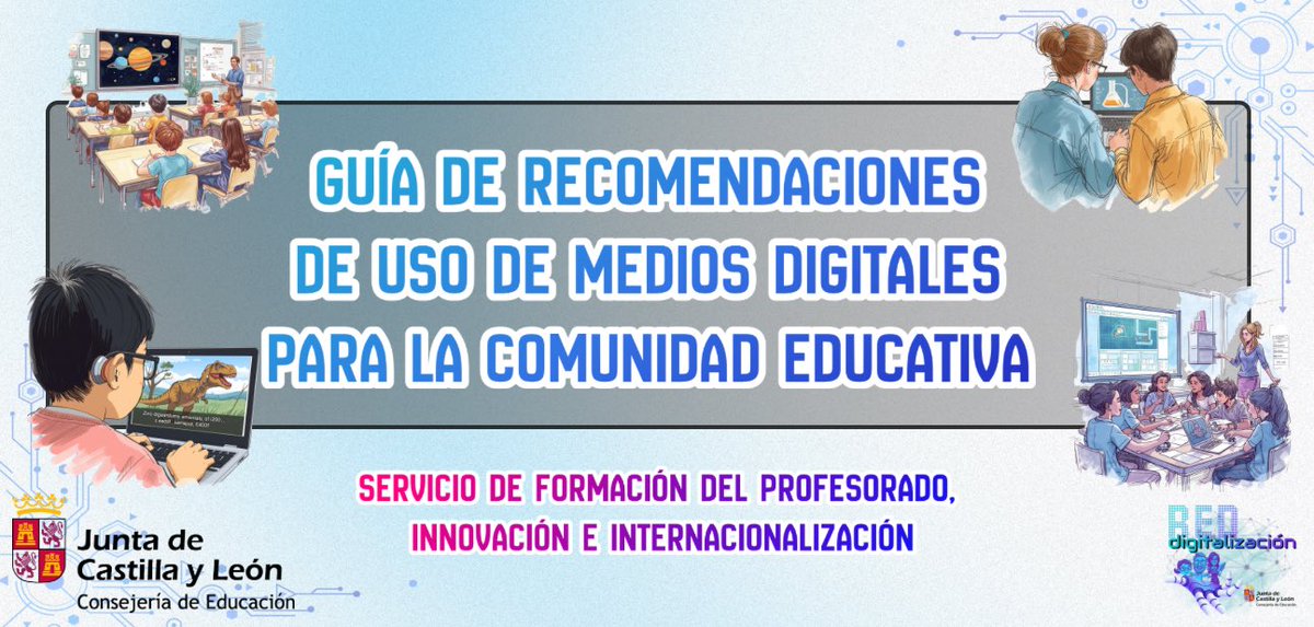 educa.jcyl.es/plandesegurida…
Confiamos en nuestros docentes, su experiencia, su formación y su criterio para utilizar los medios digitales y pantallas en el aula solo cuando aportan valor educativo y siempre de manera justificada. No te pierdas la nueva guía de <a href="/educacyl/">Educación JCyL</a>