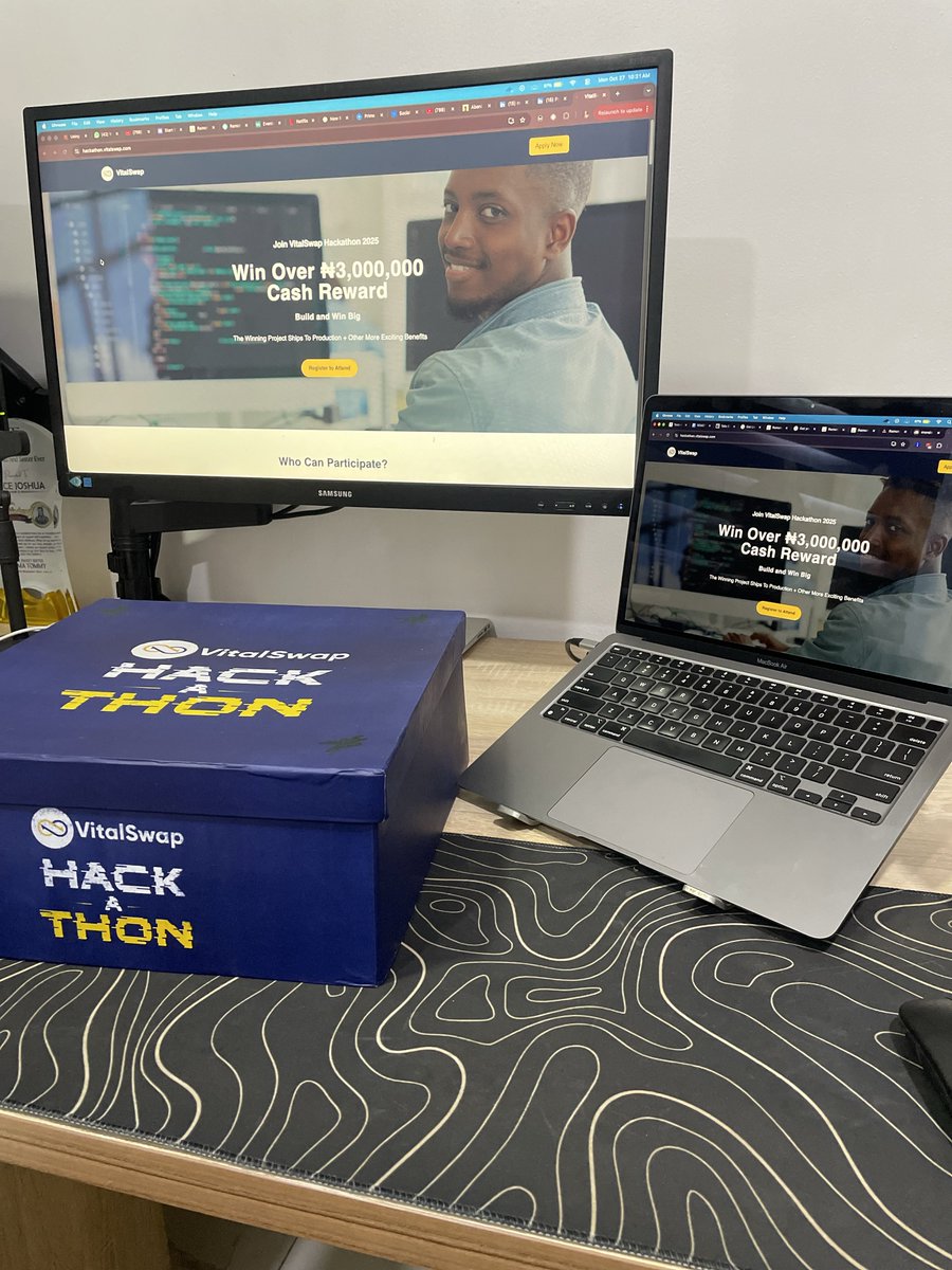 I’m excited to share that I’ll be serving as a Judge at the <a href="/vitalswap/">Vitalswap</a> Hackathon 2025, happening from October 28th to November 1st.

This is a 5-day virtual event bringing together brilliant innovators, creators, and tech enthusiasts who are passionate about solving real problems