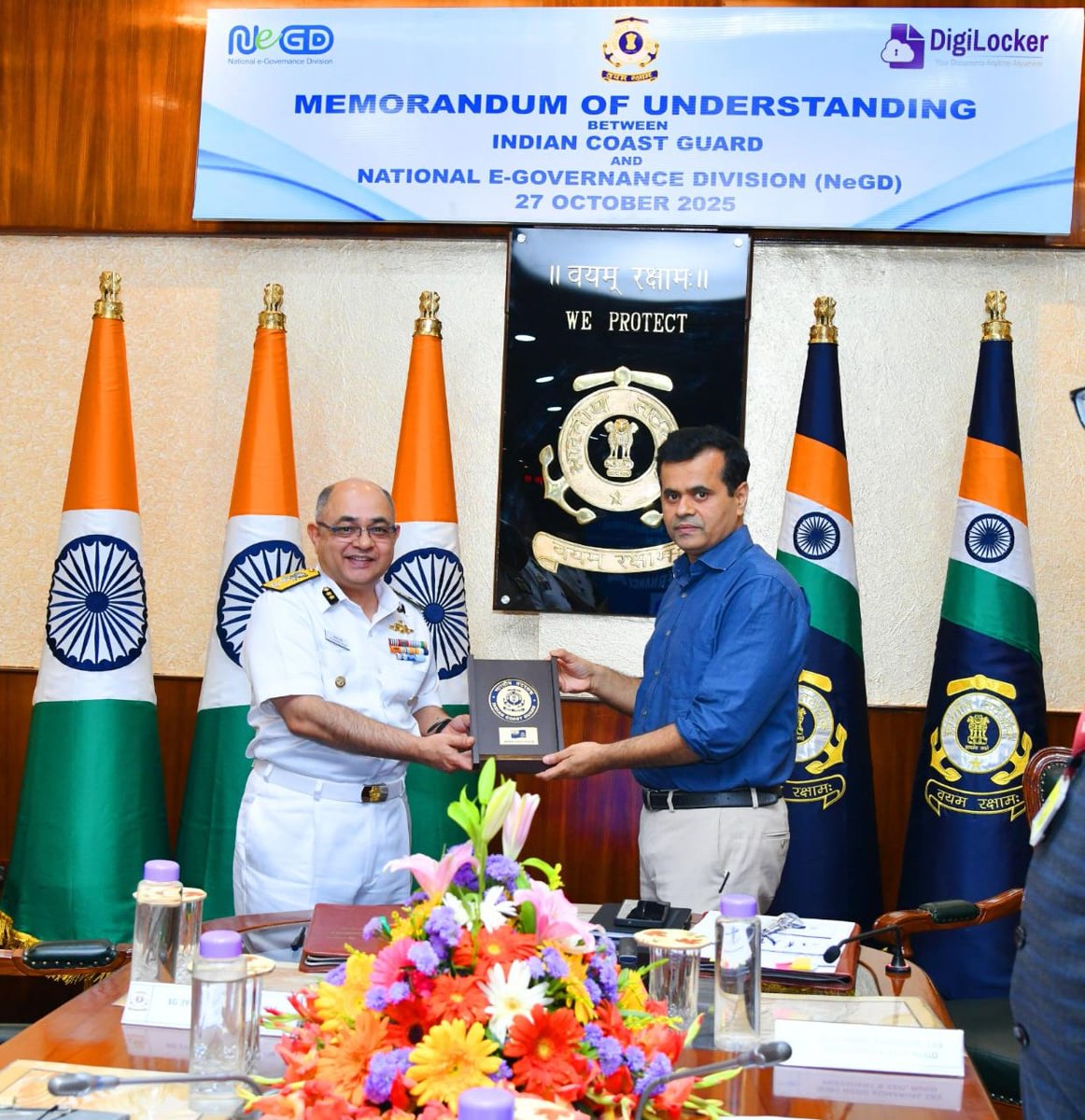 GoI_MeitY's tweet image. Indian Coast Guard adopts secure and paperless governance

In partnership with @GoI_MeitY’s @digilocker_ind , ICG is moving toward a paperless, secure, and efficient digital future.

#DigitalIndia #DigiLocker #IndianCoastGuard #eGovernance #DigitalTransformation