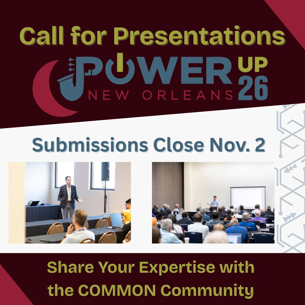 COMMONug's tweet image. 💡 Want to be a speaker at POWERUp 2026?
❗Our Call for Presentations is now OPEN!

Submit your session proposal by November 2nd and join an incredible lineup of experts at POWERUp 2026 in New Orleans!

🔗 Submit Your Session: hubs.li/Q03PhlRj0