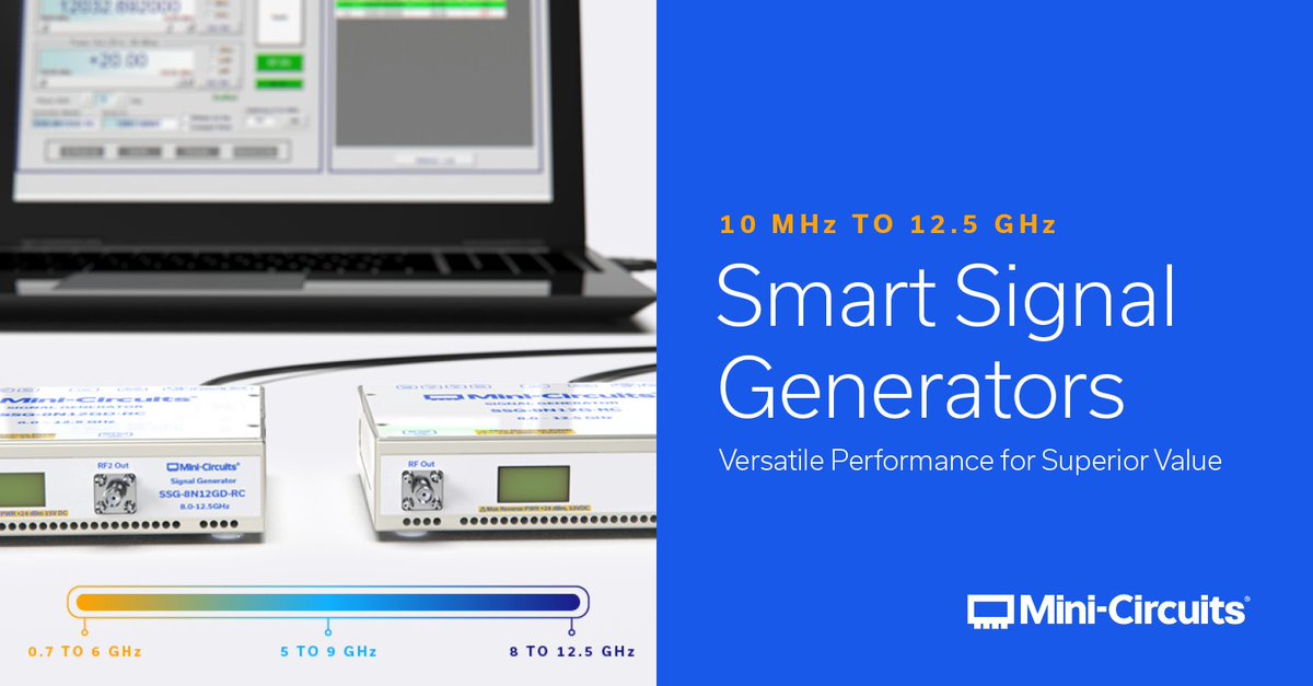 MiniCircuits's tweet image. We&apos;re excited to announce the expansion of our signal generator portfolio with new models. We now offer single and dual-channel models for the 0.7 to 6 GHz and 10 MHz to 9 GHz ranges. 

hubs.ly/Q03N7WGh0

#rf #engineering #technology
