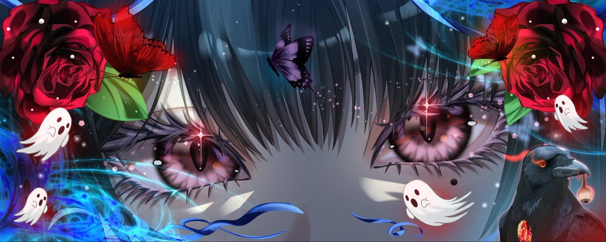 My first <a href="/nerissa_en/">Nerissa Ravencroft🎼holoEN</a> fanart 👁️🎃
A little Halloween eye banner gift for her💜
Please help me tag Raven so she can see it, I really want to give this to her! 🥹💞
#RavenCrafts #BloodflameArt #bloodraven