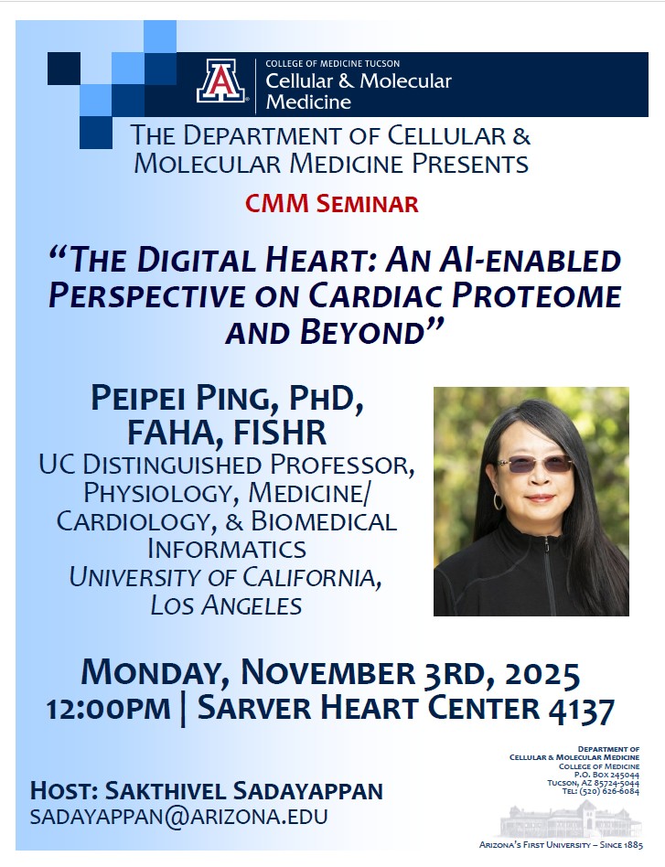 UArizona Dept of Cellular & Molecular Medicine tweet media