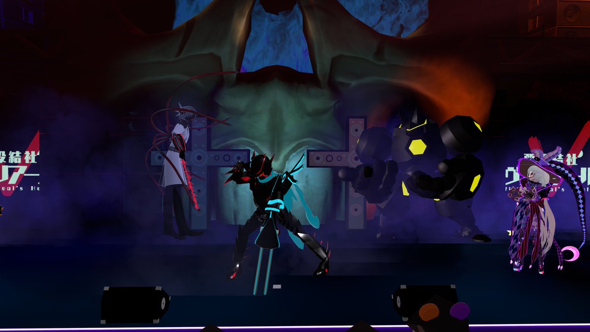 しかし、洗脳は既に完了してしまって歌でパワーアップした怪人達の攻撃がヴァルドレッドを襲う！！

苦戦を強いられながらも新しい力で怪人達の不意を突き

洗脳の原因であるスピーカーの破壊に成功するヴァルドレッド！！

 #すぷが　#悪役結社ヴァリアール