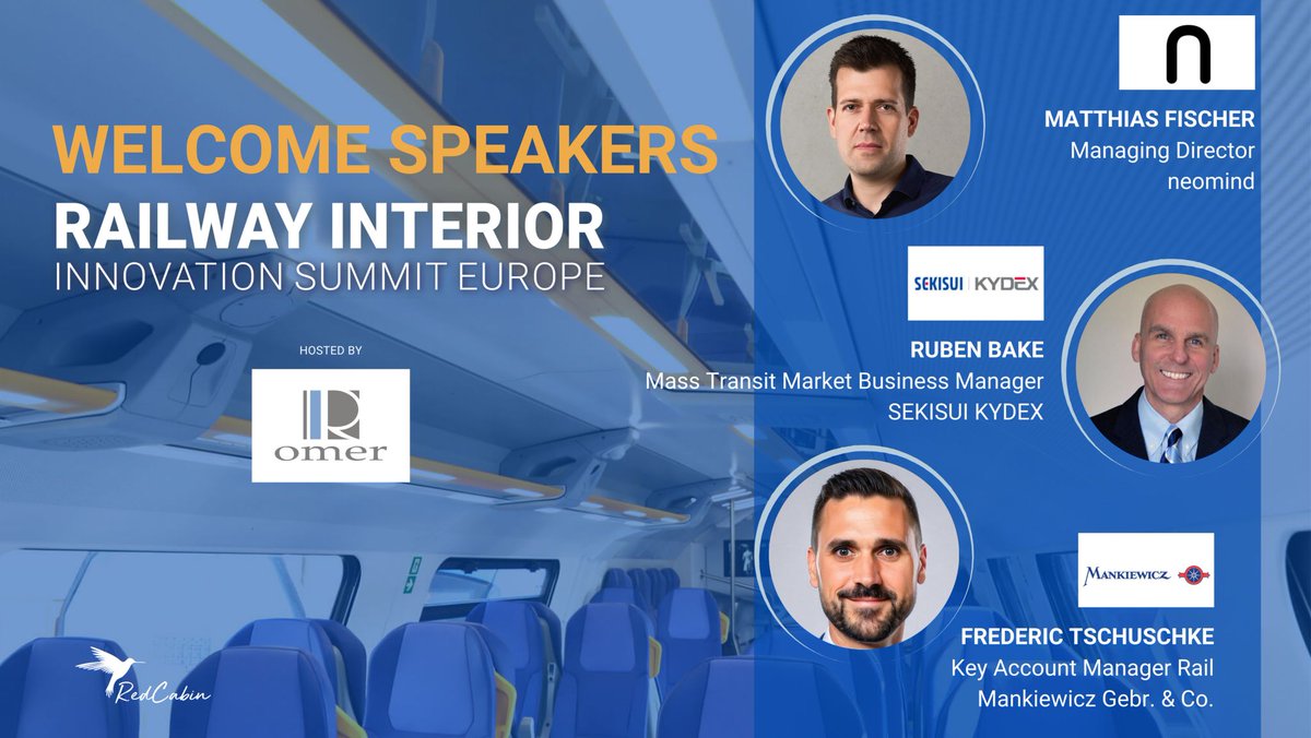We’ve landed in Palermo for the #RedCabin #Railway Interior #Innovation Summit Europe! Over the next three days, SEKISUI KYDEX will engage in discussions about the future of #rail interiors, from cutting-edge materials to passenger-focused design.

#railinteriors #design #future