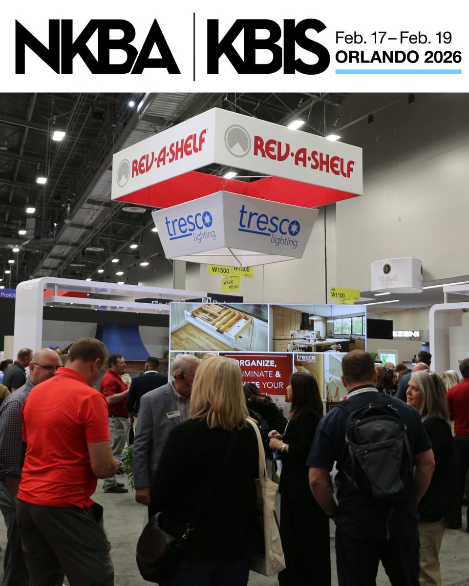 We are counting down the days until KBIS 2026 in Orlando &amp; we hope you will join us! 🌴

Register now using code EXIV131847 for a FREE Expo Pass: loom.ly/pVanlDs.. 

#revashelf