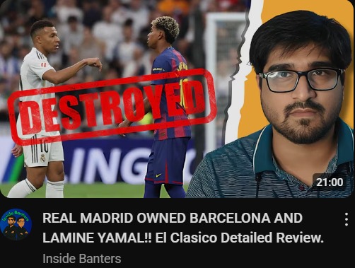 insidebanters's tweet photo. Watch The El Clasio Review exclusively here:
https://t.co/T7HeV6KFqc

#realmadrid #ElClasico #Barcelona #FCBarcelona #LaLiga #football #footballanalysis #LamineYamal #mbappe #judebellingham https://t.co/9oPT09qWd6