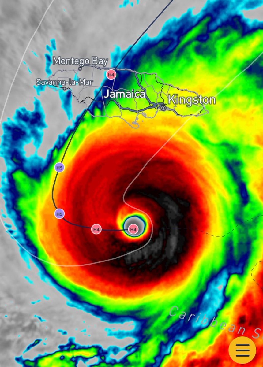 6ixbuzztv's tweet image. Meteorologist warns that Jamaica will be “unrecognizable” as category 5 hurricane Melissa approaches.