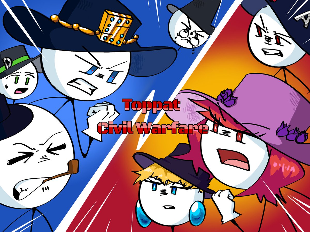 DAY-12
Favorite Ending (Switched Roles) //  Toppat Civil Warfare.

#Stickmintober2025