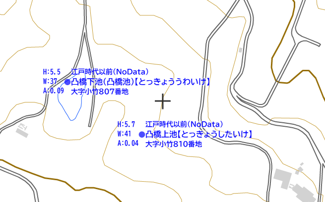 地理院地図で農業用ため池(古くて植生が残ってそうなところ)を探してたんだけど
たぶん誤植を見つけた 