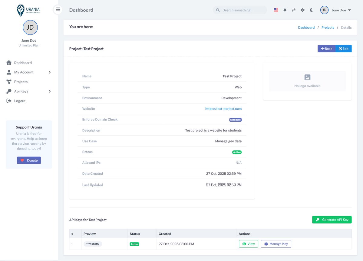 obioma_onwuka's tweet image. Day 2 of posting - Urania.
Dashboard is getting shape. Users can now create projects - API keys are tied to a project.
Powered by Laravel and PHP
#PHP #Laravel #backenddevloper #CRUD