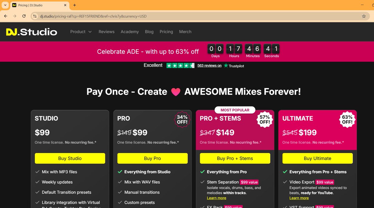 3 things:
- I bought <a href="/DJstudio_app/">djstudio_app</a> &amp; it's great! —highly recommeded for extended intros &amp; #Djedits

- Use my Disc code (see pic url)

- No way to save ID3 tags &amp; cover art!? 
I'm surprised at so many pro audio/DJ soft. stripping/discarding MP3 metadata, including. #AdobeAudition
