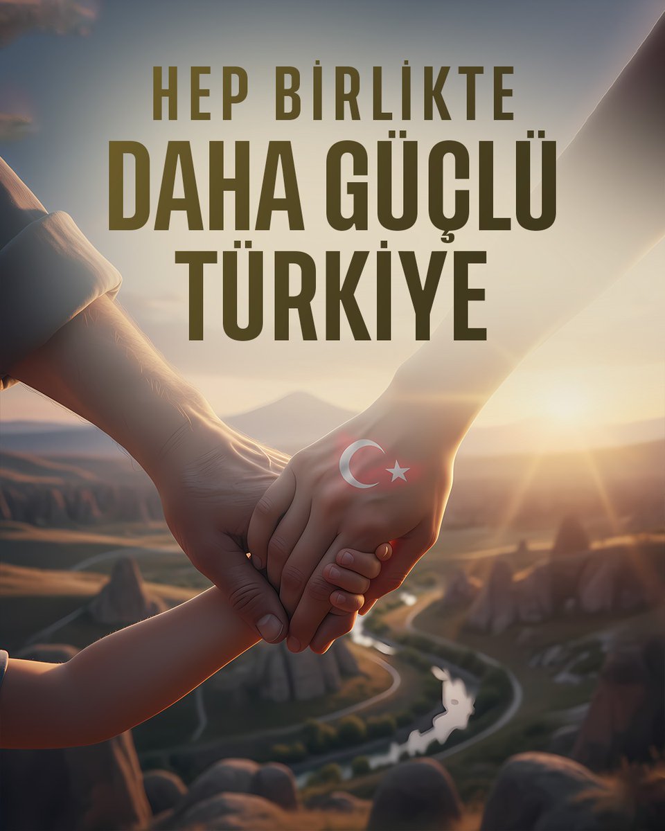HEP BİRLİKTE
DAHA GÜÇLÜ TÜRKİYE

#HuzurluTürkiye 🇹🇷