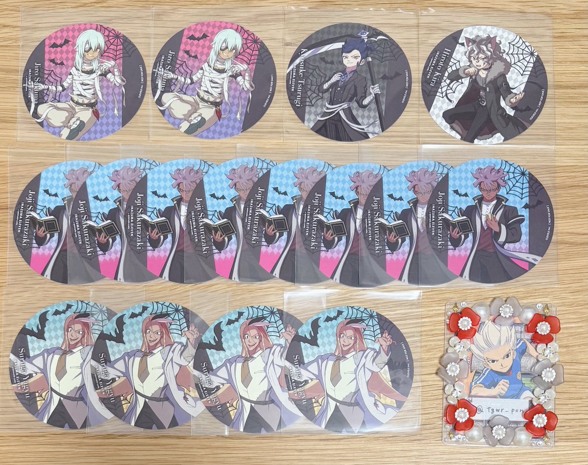 【交換・譲渡】イナズマイレブン イナイレ アニカフェ

譲→不動 剣城 吉良 ◎桜咲 ◎柳生 佐久間
求→豪炎寺
　　(◎は定価＋送料(コースターは1点300円)で譲渡可)

✧郵送 ＞ 都内手渡し
✧缶バッジは同種同士の交換のみ(缶バッジ以外は異種交換可)
✧譲渡の場合は2点〜

お気軽にお声掛けください🙇🏻‍♀️
