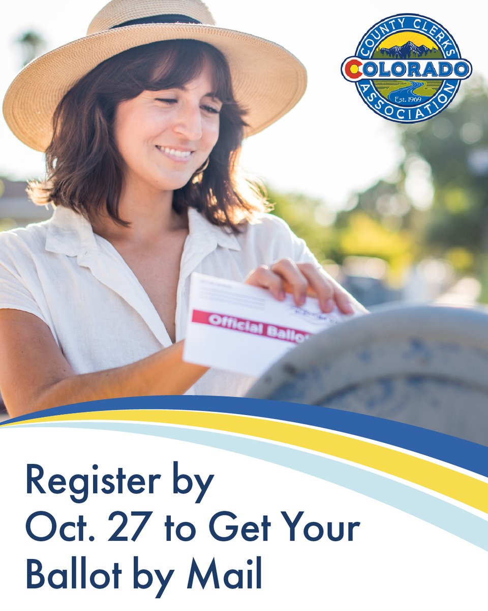 ✅ Today is the last day to register and still receive a ballot by mail for the November 2025 election. After today, you can still register and vote, but you must do so in person at a Voter Service and Polling Centers.

✅ Regístrese hoy para recibir su boleta por correo. Después