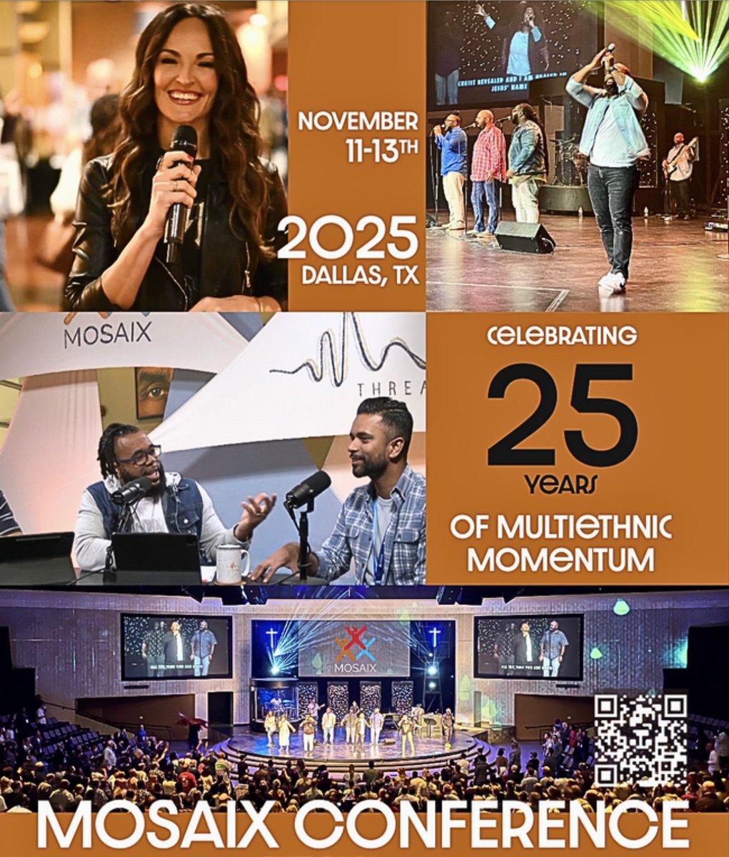 ShanksArchitect's tweet image. Mosaix Conference goal: seeing Sunday morning at 11:00 A.M. become the most undivided hour of the week by 2050.  #Churcheconomics #ChurchUnity #ChurchUndivided #ChurchCommunity