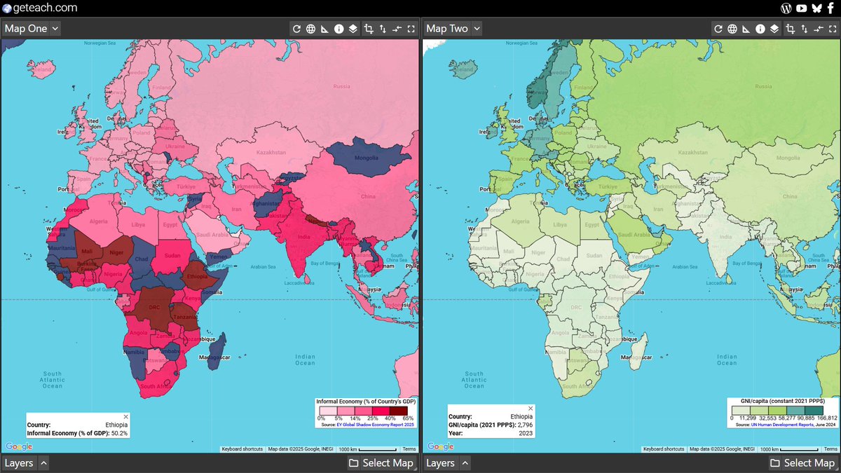 geteach's tweet image. Here’s a new geteach.com layer I’ve been building for #TCSS2025 — Informal (Shadow) Economy. Join me Sat, Nov 1 (1:50–2:50 PM) in Frisco to explore health, knowledge, living standards &amp;amp; equity through maps.
txcss.net/conference
#txcss2025 #txcss