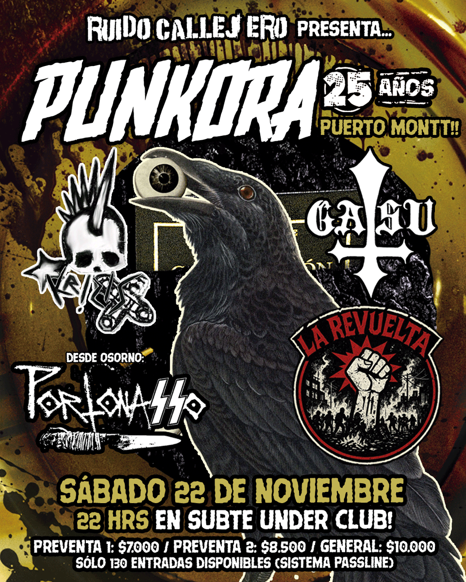 PRÓXIMA PARADA, PUERTO MONTT!!! 🔥 entradas por sistema Passline: passline.com/eventos/klleje…