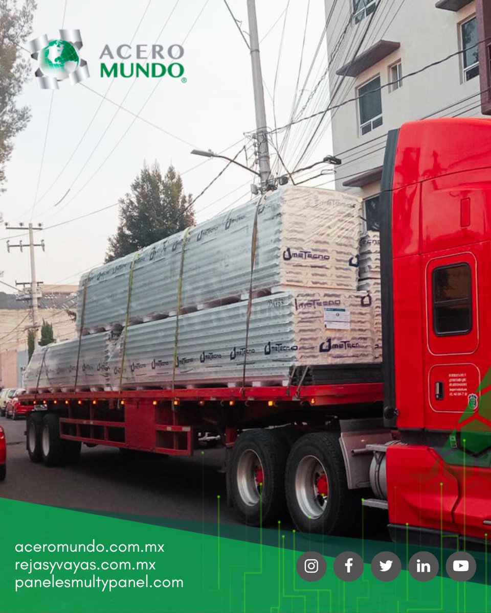 AceroMundoMx's tweet image. Suministramos panel GLAMET de #METECNO.

#Glamet transforma cualquier proyecto gracias a su ingeniería: ofrece un aislamiento térmico superior con su núcleo de Poliuretano (PUR/PIR), garantizando un control de temperatura excelente.