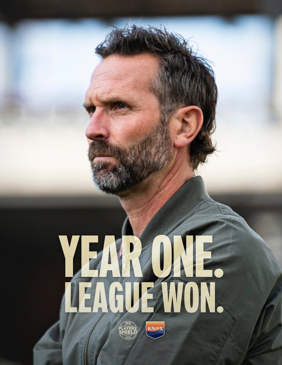 OneKnoxSC's tweet photo. ONE for ONE.
Congratulations to our gaffer for an incredible season leading the team and securing the Players’ Shield in his first tenure as a head coach.
#TOOK https://t.co/O1Y2MMXjf0
