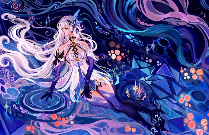 compilation of white haired comms