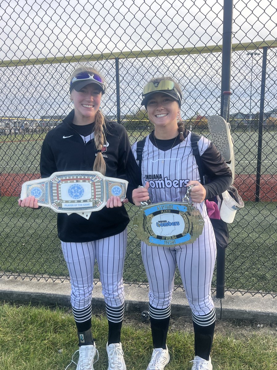 Sunday Game 2: These ladies turned their speed on this weekend! <a href="/kacienading/">Kacie Nading (2027)</a> covered a ton of ground, making big plays in centerfield. And, <a href="/KenslyLarkin/">Kensly Larkin</a> dominated the bases—stealing 2.