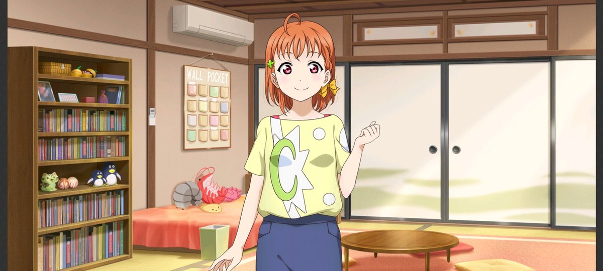 theta444_'s tweet image. Since Chika Takami&apos;s Finally Debut on #ISML #ISML2025 for the first time, I&apos;m gonna show her Perform Starlight In Her Loungewear T-Shirt with Syllable C &amp;amp; Show off her Mikan 🍊 fruit Right in the Back of Her Pants #Lovelive #Lovelive_Sunshine