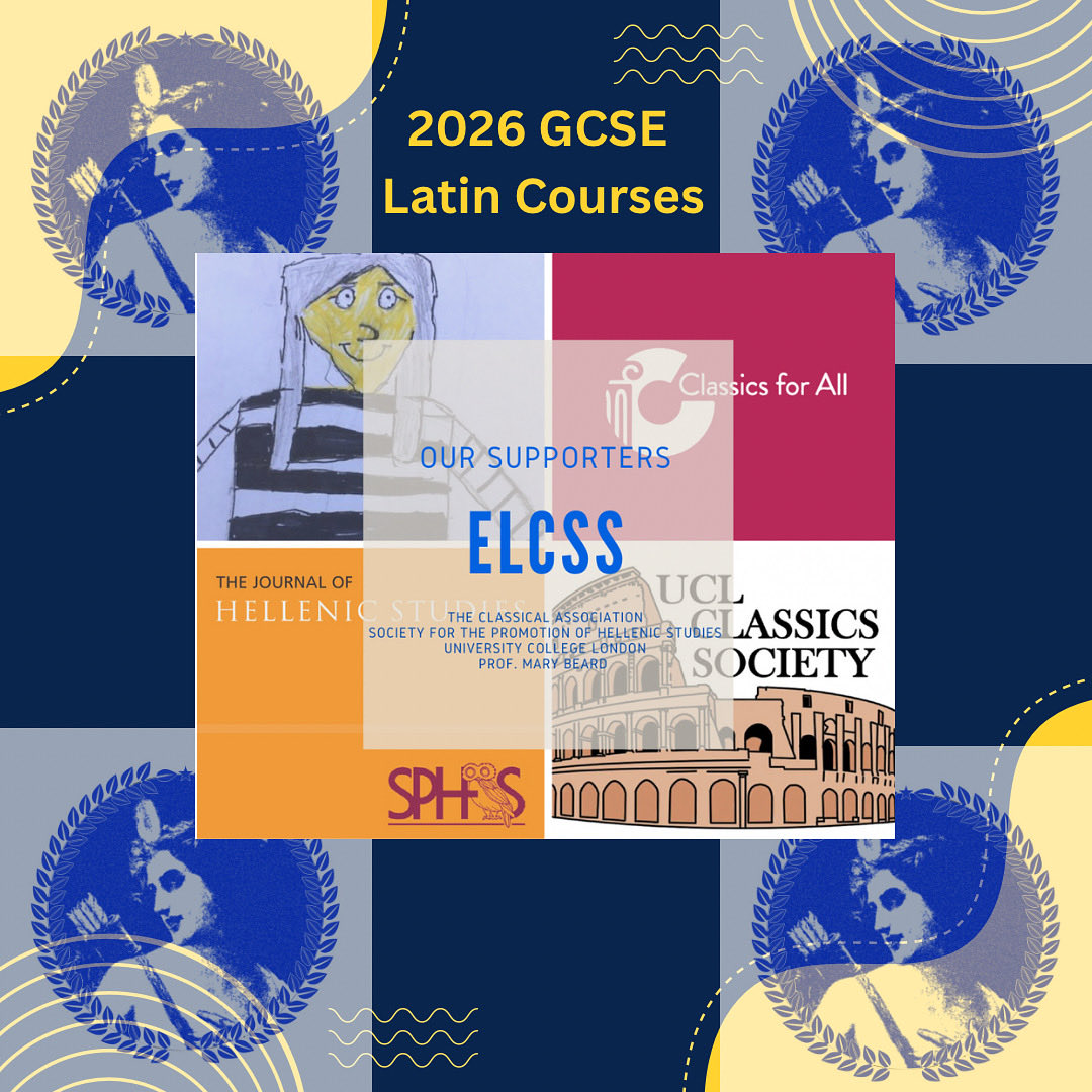 ELCSS2's tweet image. ELCSS GCSE Latin 2026 🚀
Reposts appreciated 💙

🐣 Easter
🗓️ 7-8 April
🎓Y11
💷£150
💻Sign-up:
forms.cloud.microsoft/r/UKe248e7FG

😎 Summer
🗓️ 27-31 July 
🎓Y10
💷£250
💻Sign-up:
forms.cloud.microsoft/r/p0ACW4d4Gt

🌈Financial support available due to generous supporters! 

💫 @Classical_Assoc