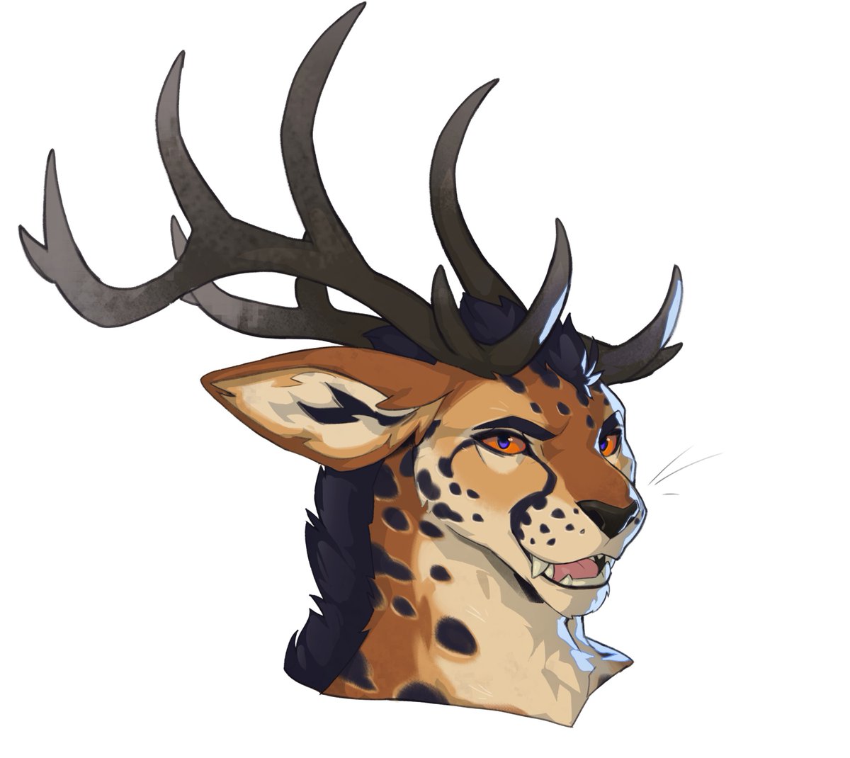 ✨Mighty hybrid!  for <a href="/thedeercat/">PHASE 🌒🌓🌕🌗🌘</a>    
#furrycommission #furry