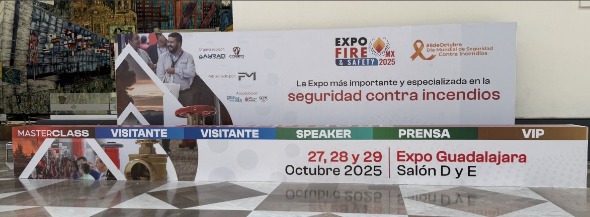 CSTIndustries's tweet image. ExpoFire Mexico 2025 begins today! Swing by booth 610 to talk with our incredible professionals on all your fire protection needs! Stay tuned for more and see you soon! 

#ExpoFire #Mexico #FireProtection #CSTIndustries