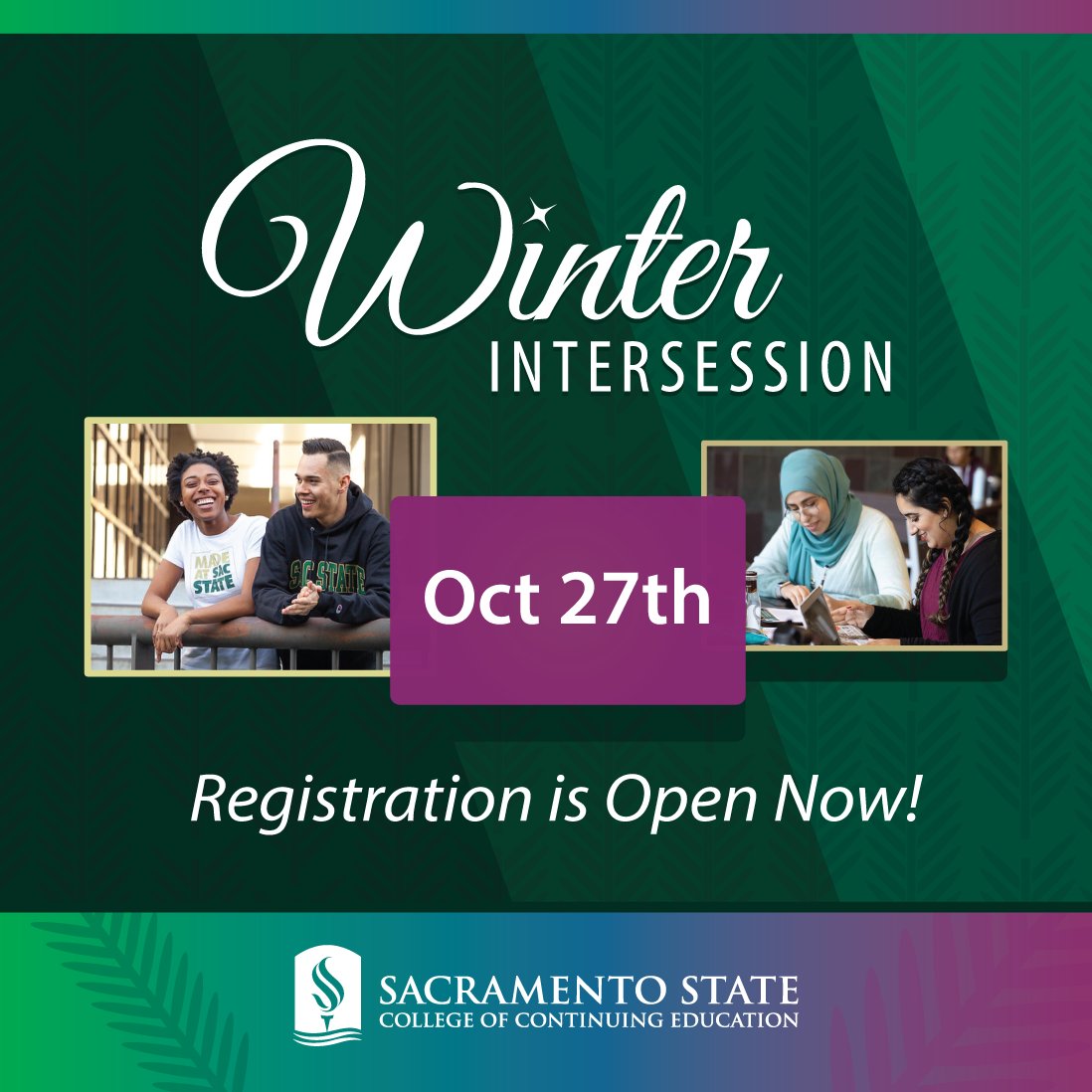 🎉 Registration OPEN! Sleigh your courses in weeks at Sac State! 🚀
👉 ow.ly/1VCp50XfeIR