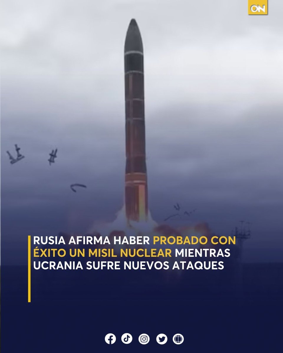 canal11hn's tweet photo. 🌍| 🚨 Tensión en aumento: Rusia lanza misil nuclear de largo alcance mientras Ucrania sufre una nueva ola de ataques aéreos. La población civil está en riesgo. 💣
Más detalles aquí. 👇
https://t.co/4ltUynoOy5
#RusiaUcrania #ConflictoGlobal #MisilNuclear https://t.co/XlwKxncG1B