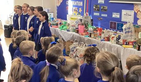 Dovery_Academy's tweet photo. Thank you to everyone who joined the Harvest Assembly today - it was a full house! The singing was wonderful, and we’re so grateful for all the generous donations to the Leighton Linslade Community Foodbank. Our pupils showed such kindness and compassion. https://t.co/DKP56GrIpU