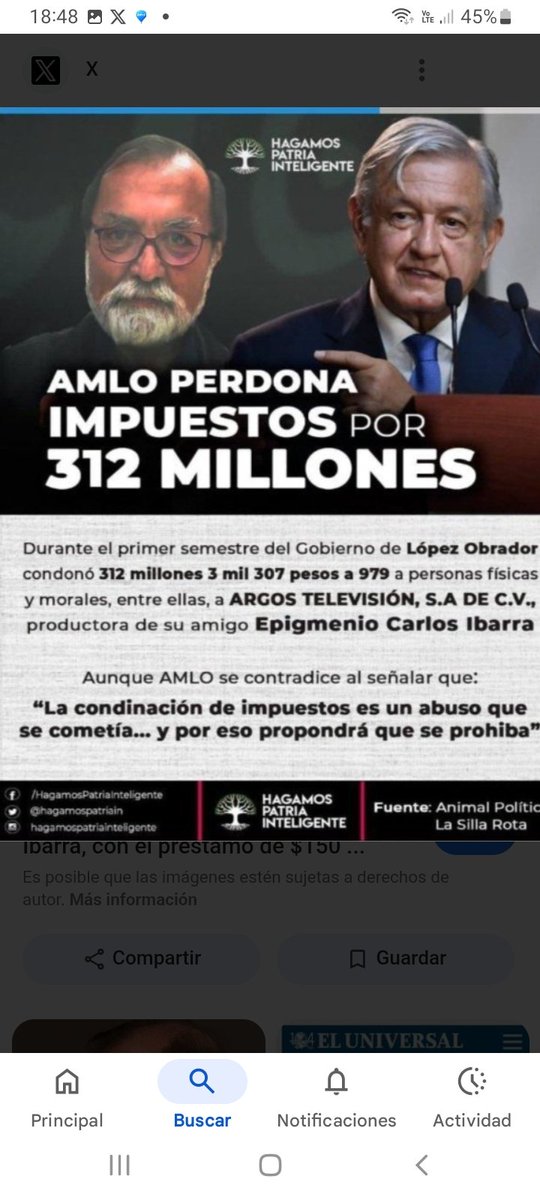 RICARDO SALINAS ÉS OPOSICIÓN  !
            👇
COBRENLE  !

EPIGMENIO IBARRA ÉS AMIGO DEL #NarcoExPresidenteAMLO  !
                               👇
DÉJENLO EN PAZ Y NO LE COBREN !

ASÍ LA FALSEDAD DEL CORRUPTO #NarcoGobiernoDeMorena  !
                                👇