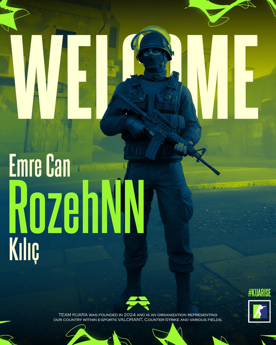 Emre Can "RozehNN" Kılıç CS2 kadromuzda Kuara forması için mücadele edecek.

Yapılan değişikliğin ardından Arda "R1M" Yıldırım yedek kadromuza geçmiştir.

#KuaraResurrection | #KUARISE