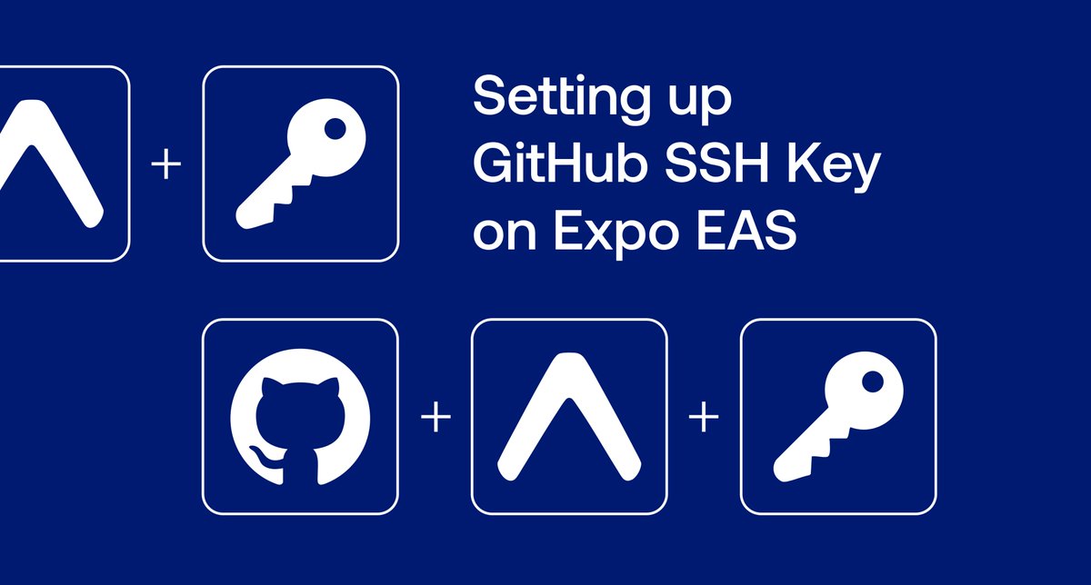 Check out our new tutorial on setting up GitHub SSH keys on Expo EAS! 🔑

Learn how to:
👉 Set up GitHub access for your EAS workflows
👉 Pull changes or push updates to private GitHub repositories from EAS cloud
👉 Perform Git operations automatically during EAS builds