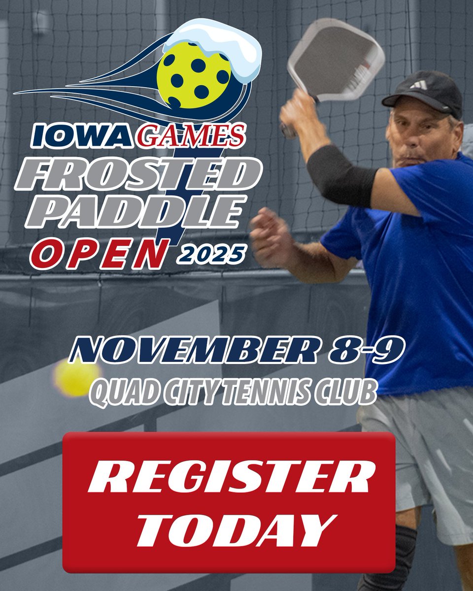 💥REGISTRATION DEADLINE EXTENDED💥You now have until Monday, November 3 to get signed up for this year's Frosted Paddle Open Pickleball Tournament. Learn more and register now at bit.ly/2025-FPO-Pickl….