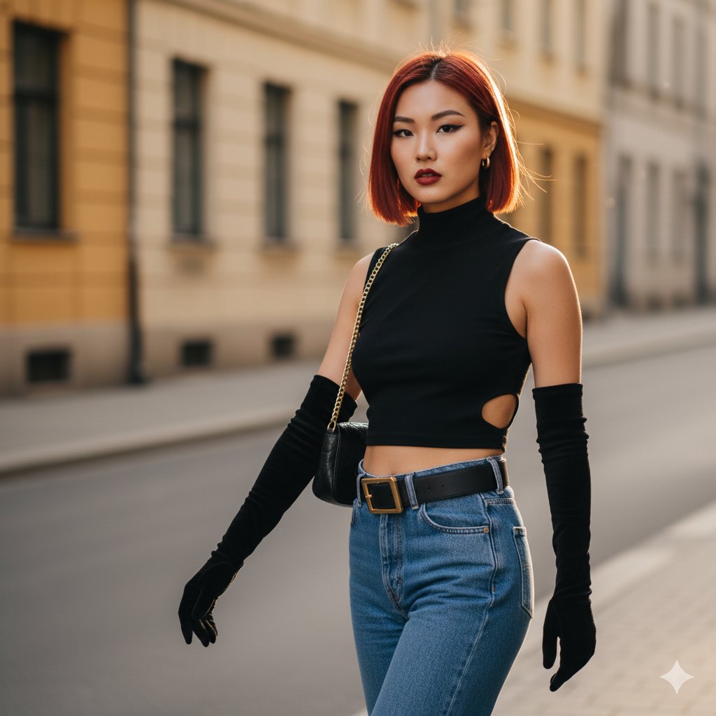 Golden‑hour street look