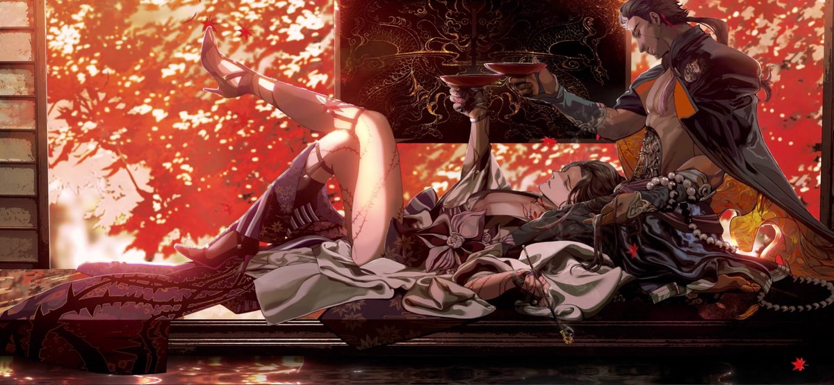 今回は魁主・姜寧の話です～！

原作の古剣OLでは、姜寧は呪いのせいで性別を自由に切り替えられるんだ。つまり、彼は男にも女にもなれる存在です！性別は両方／もしくは無性別って感じかな？

一方、ｱｼｭｴｺでは男性として設定されてるけど、女装することもある……😂

 #白荊の元ネタ講座