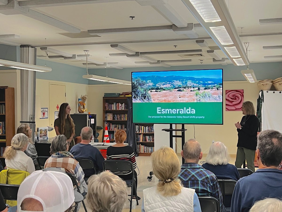 Grateful to Melanie Hall for inviting me for October's rendition of Coffee with the Mayor at the Cloverdale Senior Center 😊

It was so fun to get to share our vision for <a href="/esmeralda_inst/">Esmeralda</a>, and I loved the intimate atmosphere. Such a great format!