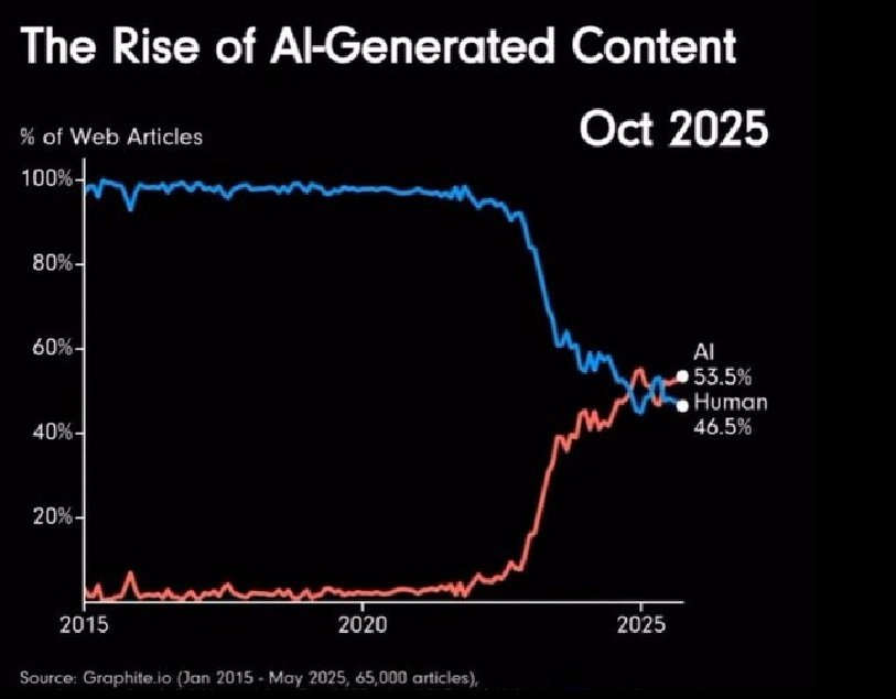 ADITYA (✸,✸) (@adityasahu25783) on Twitter photo 🚨 AI on AI Detection is Here!
Fraction AI just rolled out a prediction model that can identify AI-generated content.
This is a massive step for authenticity and quality control in the age of over-automated media.
📊 According to data (Graphite.io), by Oct 2025: 🚨 AI on AI Detection is Here!
Fraction AI just rolled out a prediction model that can identify AI-generated content.
This is a massive step for authenticity and quality control in the age of over-automated media.
📊 According to data (Graphite.io), by Oct 2025: