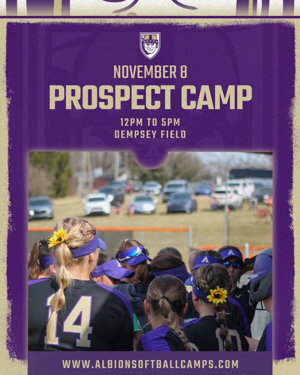 It's already the last week of October?! Where did 2025 go?! 

Okay, well since time is flying, make sure you take the time to register for our Fall camp coming up on November 8th! You don't want the opportunity to pass. 

Register here ---&gt; albionsoftballcamps.com