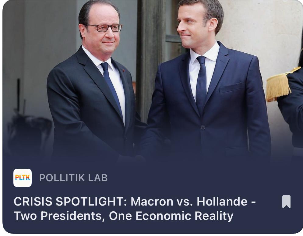 Pollitik_Lab's tweet image. CRISIS SPOTLIGHT: Macron vs. Hollande - Two Presidents, One Economic Reality
France Fixed Jobs - but Broke its Politics
open.substack.com/pub/pollitik/p…

#Macron #France #ApprovalWatch #Hollande #FrancePolitics