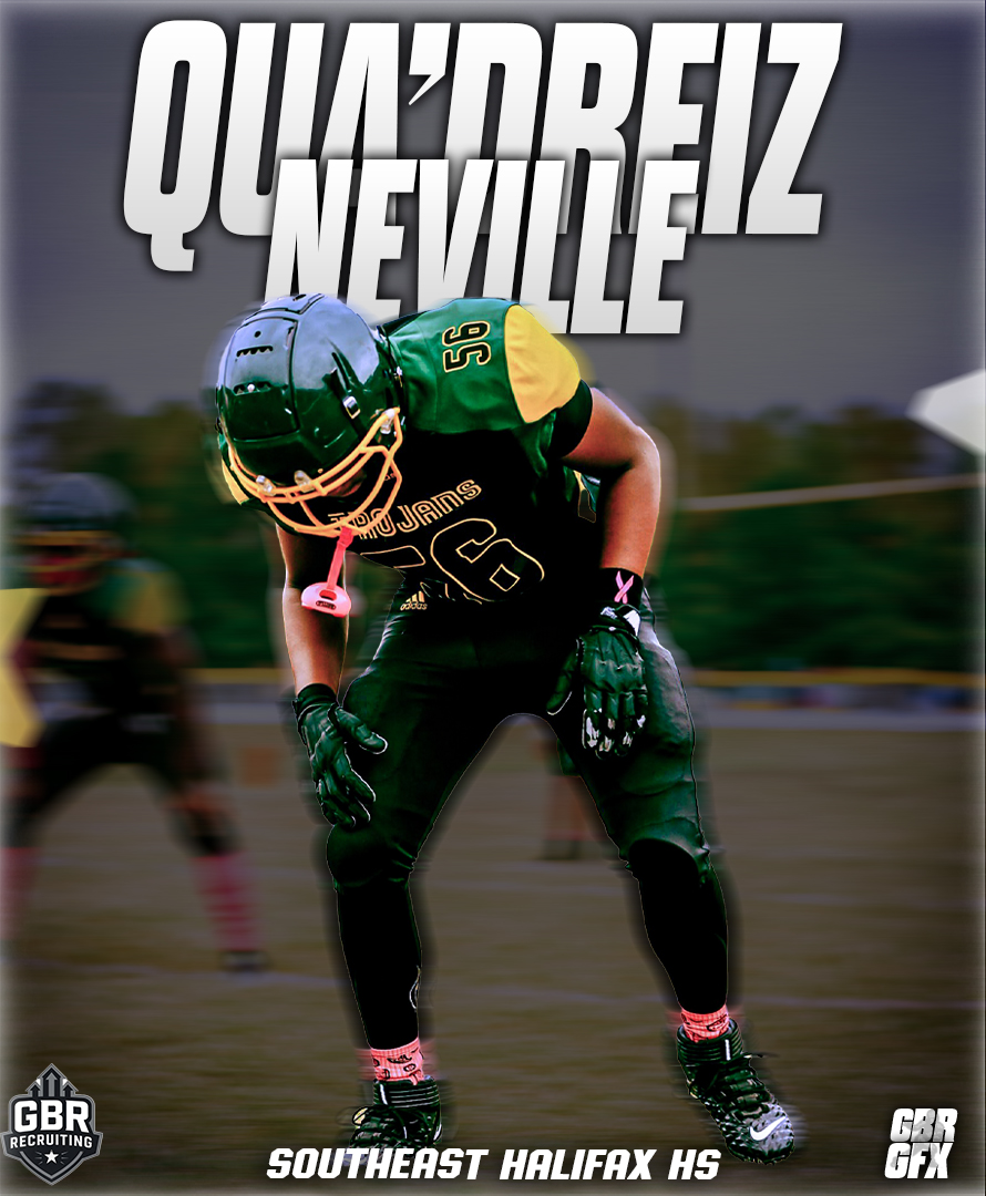 🚨2028 SPOTLIGHT 🚨
Qua'Dreiz Neville
📍 Southeast Halifax HS (NC) | 6’2” 205 lbs
💪 T / DE | High motor, strong hands, physical presence on both sides of the ball.
gbrrecruiting.myportfolio.com/quadreiz-nevil…
🎥 hudl.com/profile/10580
#DL #OLine #NCFootball #Trenches #WorkEthic