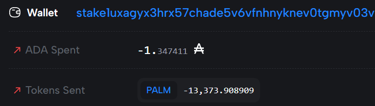 In support to <a href="/palmeconomy/">PALM Economy</a> on their current campaign I have burnt by this week's staking rewards
<a href="/DanielTetsuyama/">Daniel Friedman ₳Σ 🇺🇸🇯🇵⛩️</a> <a href="/pyro_ae/">Pyro 🔥</a>
