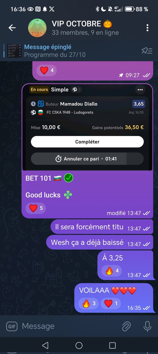 Jdjdjdjdjdnndndndnd MAMADOU DIALLLOOOO LE GRAND MONSIEUR EN 3 MIN 😍

LE VIIIP EST TROP RENTABLE 😎

BORDEL LA BULGARIE CA RÉGALE 🇧🇬

📊 3,65 ✅

#TeamParieur #TeamParieurs #Pronos