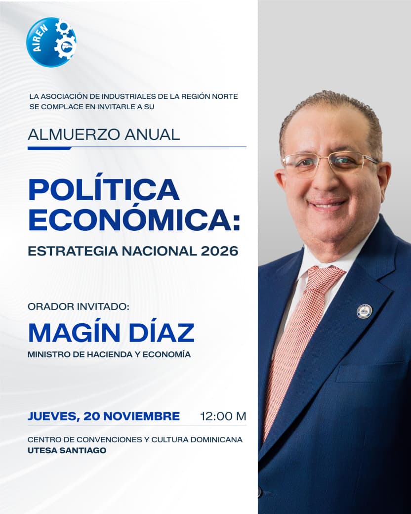 Sé parte del esperado encuentro empresarial de la región norte que congrega a líderes de diversos sectores para reflexionar sobre los retos y oportunidades de nuestra economía.

¡Contáctanos y conoce cómo tu empresa puede ser parte de este evento único!

📞 809 582 4040
#AIRENRD