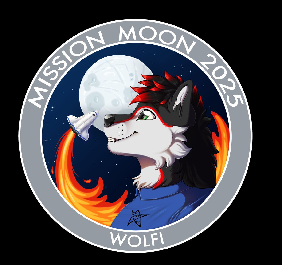 🌕 Auf der Moonbase wird’s wuselig! 
Einige von uns werden dort mit diesem tollen space-themed Badge herumlaufen 🐾

Design by Cynthia.💙

Das Furvaria Badge gibt’s natürlich erst bei der Registrierung. Tickets?
👉 furvaria.de/travellers 

#Furvaria #Furry #Convention